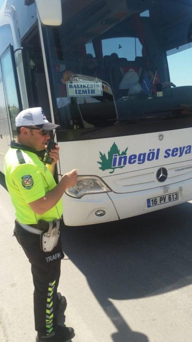 Trafik ekiplerinden bayram denetimi