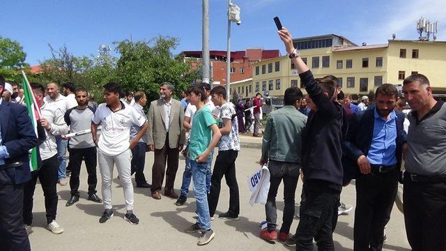 Muş’ta İsrail ve ABD protesto edildi