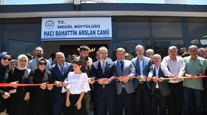 Hacı Bahattin Arslan Camii ibadete a&ccedil;ıldı