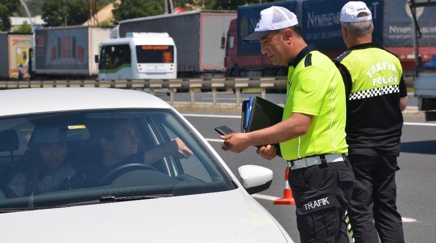 &Ccedil;erkezk&ouml;y&rsquo;de bayram &ouml;ncesi trafik denetimleri arttı