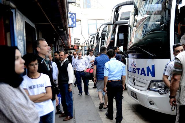 15 Temmuz Demokrasi Otogarı'nda bayram yoğunluğu 