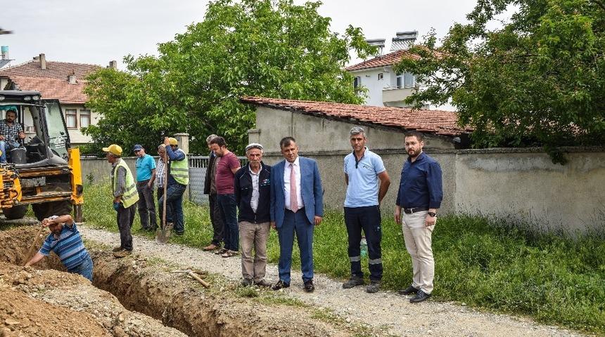 Başkan &Ccedil;atal, Doğalgaz &ccedil;alışmalarını yerinde inceledi