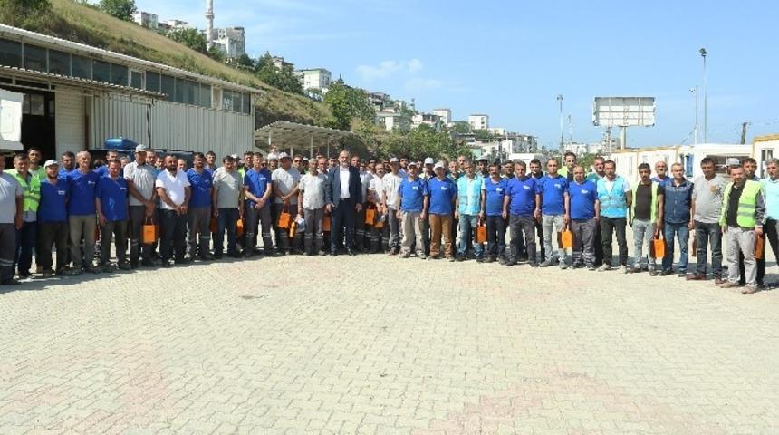 Canik&rsquo;te bayramlaşma coşkusu başladı