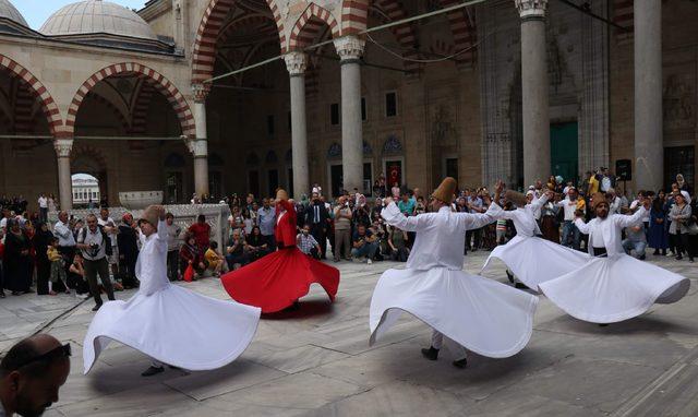 Selimiye Camii'nde semazen gösterisi büyüledi 