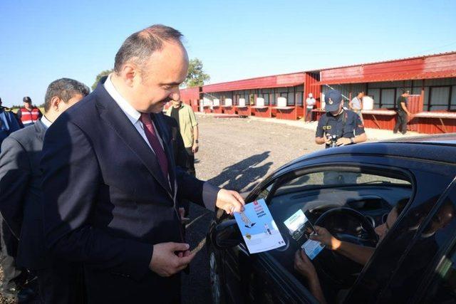 Bayram öncesi trafik denetimlerine Vali bizzat katıldı