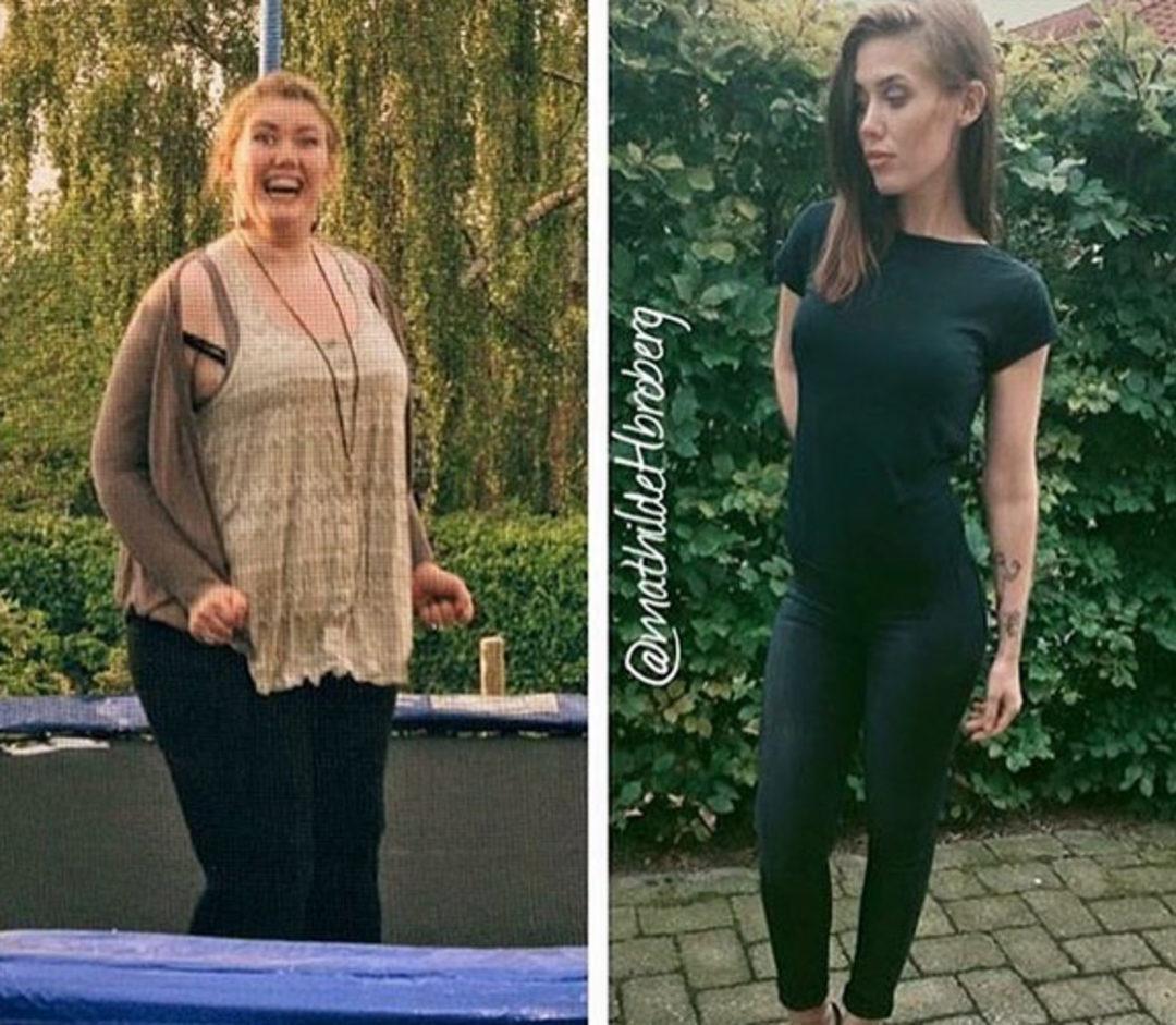 Модели до и после похудения