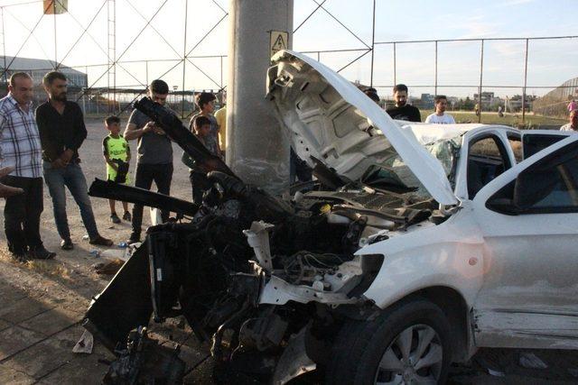 Nusaybin’de trafik kazası, 1 yaralı