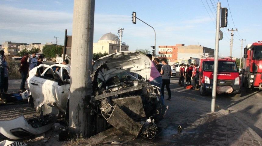 Nusaybin&rsquo;de trafik kazası, 1 yaralı