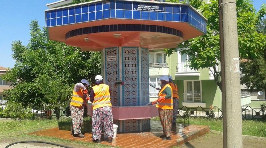 &Ccedil;an Belediyesi bayram temizliğini bitirdi