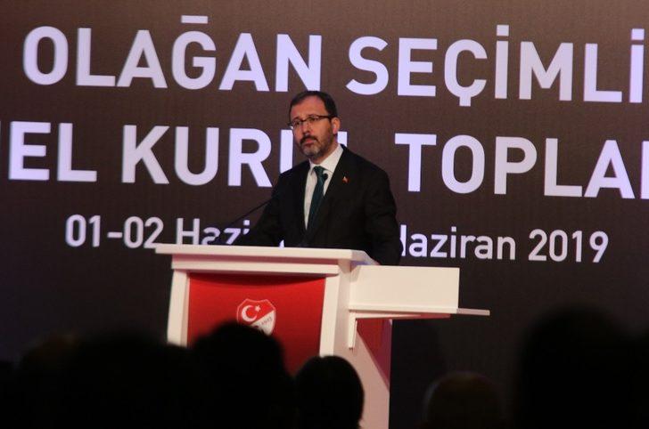 Bakan Kasapoğlu: "Finansal fair play şartlarına hakim olmalıyız"