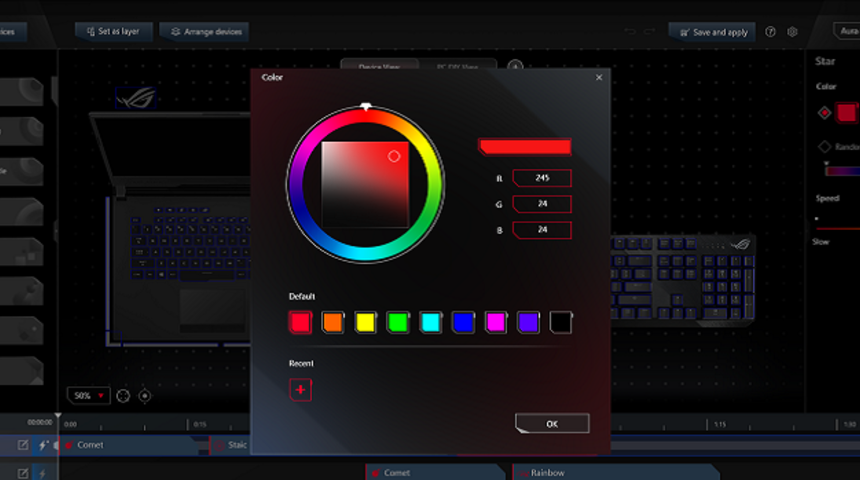 ASUS Republic of Gamers, Yeni Aura Creator Yazılımını Duyurdu