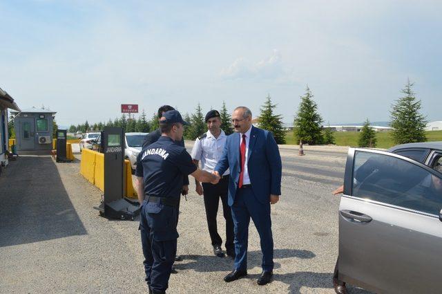 Kaymakam Bilgin, bayram öncesi trafikte alınan tedbirleri denetledi