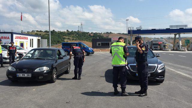 Kuzey Marmara Otoyolu'nda havadan ve karadan bayram denetimi