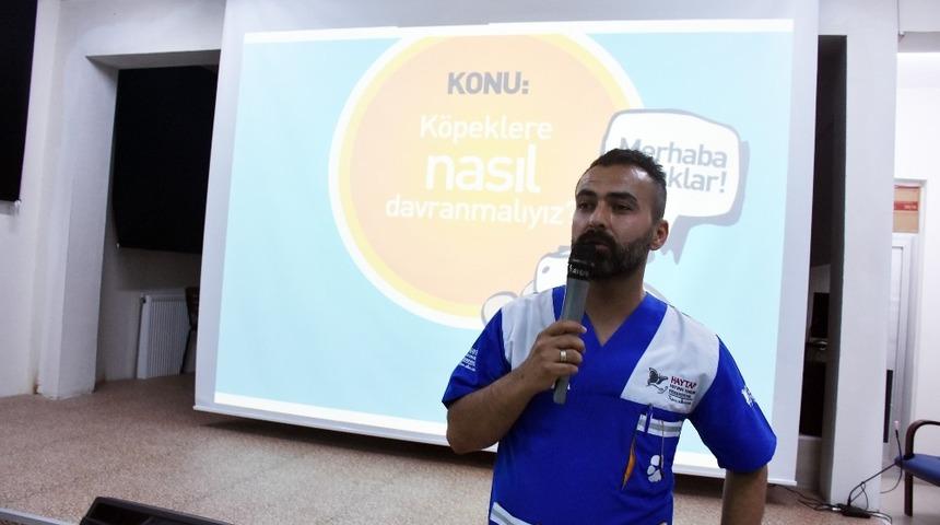 Kahtalı &ouml;ğrencilere hayvan sevgisi anlatıldı