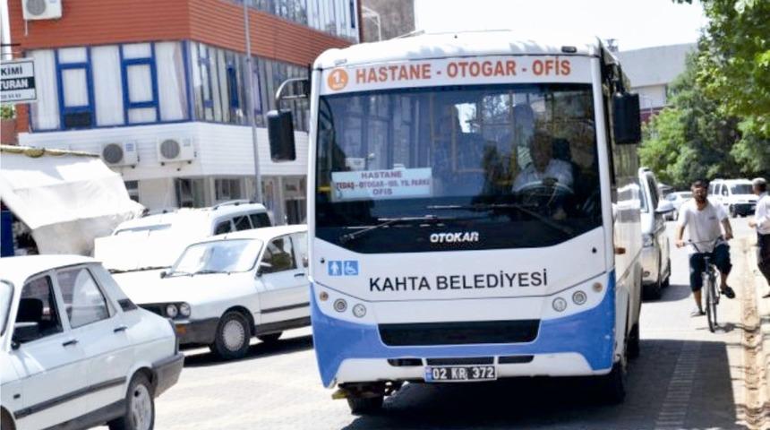 Kahta Belediyesi&rsquo;nden &uuml;cretsiz ulaşım hizmeti
