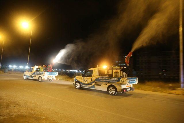 Haliliye‘de yoğun ilaçlama ve temizlik çalışması