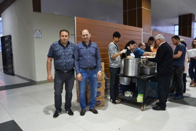 Bigalı pazarcılar iftarda bir araya geldi