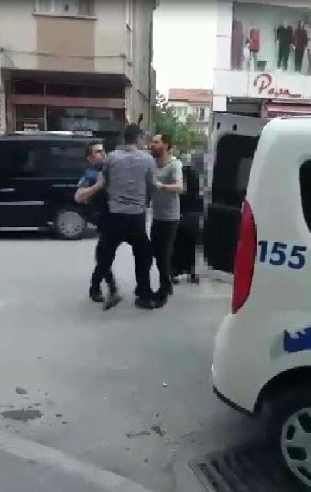 Sokakta sigara içen kadını dövdü, polise direndi