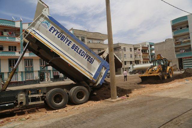 Eyyübiye’de yeni park yapım çalışmaları sürüyor