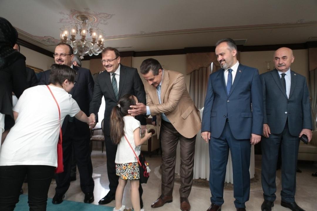 Bursa protokol&uuml; bayramlaştı