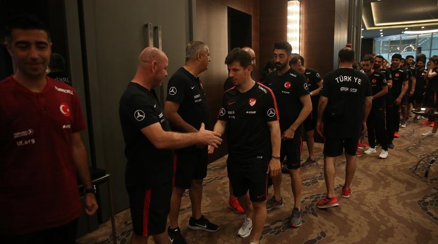 A Milli Futbol Takım'da bayramlaşma töreni
