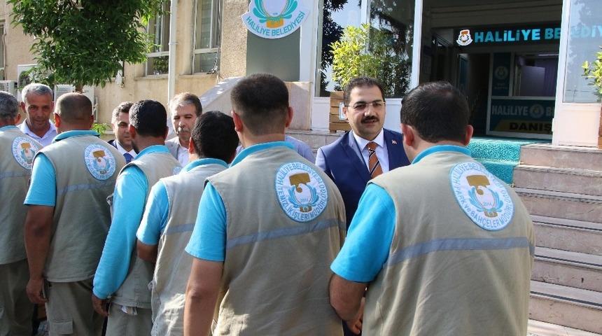 Canpolat temizlik iş&ccedil;ileri ile bayramlaştı