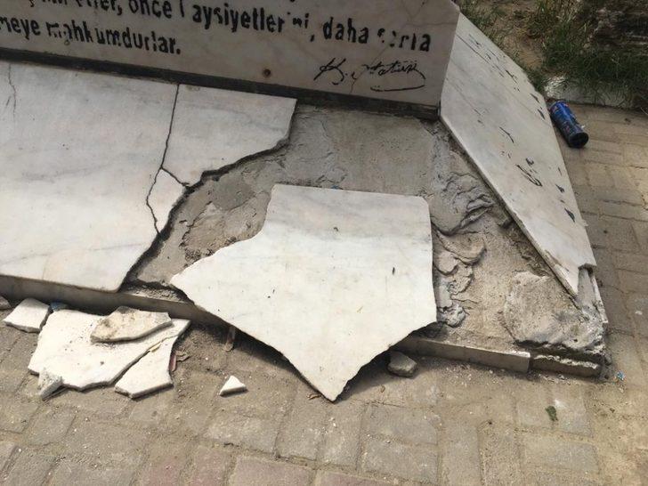 Atatürk büstünün bakımsız hali tepki çekti G2