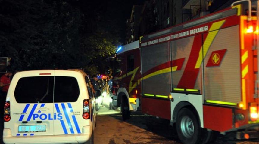 Başkent'te korku dolu gece! Bir anda alevlerin arasında kaldı!