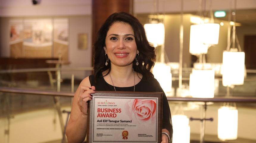Avrupa Birliğinden Aslı Elif Tanuğur Samancı’ya “İş Ödülü”
