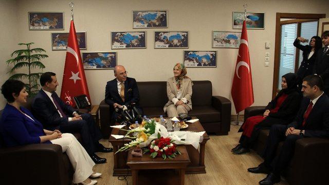 Siyasi partilerden MHP’ye bayram ziyareti