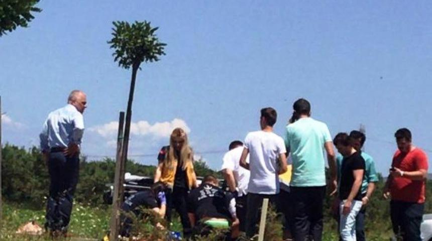 Otomobil, motosiklete arkadan &ccedil;arptı: 1 &ouml;l&uuml;