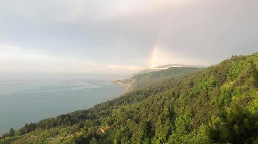T&uuml;rkeli&rsquo;de g&ouml;kkuşağı g&uuml;zelliği
