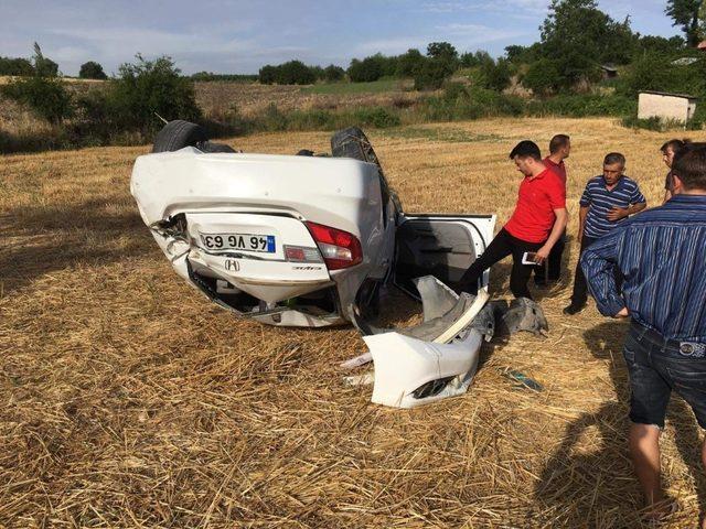 Osmaniye’de otomobil takla attı: 5 yaralı