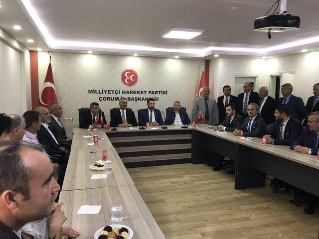 AK Parti Çorum Teşkilatı’ndan MHP’ye bayram ziyareti