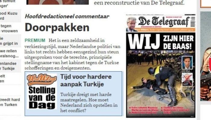 Hollanda basını krizi nasıl gördü: Manipülatif başlıklar