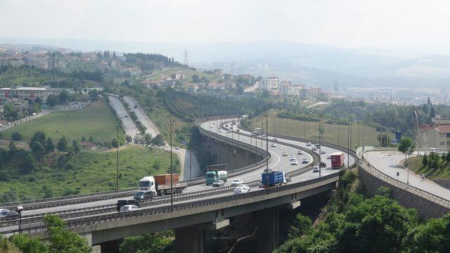 Bayram sonrası Kocaeli geçişindeki yollarda trafik akıcı