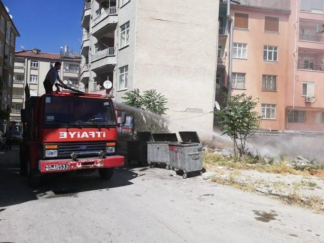 Çocukların attığı torpil yangın çıkardı 1