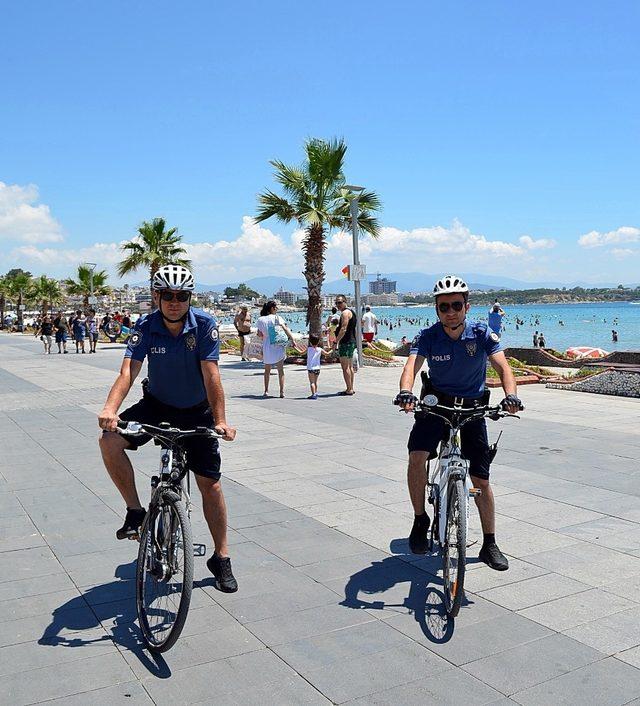 Didim’de bisikletli polisler görev başında