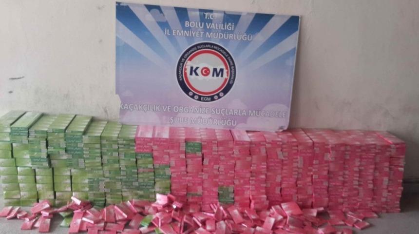 Bolu&rsquo;da ka&ccedil;ak sigara operasyonu