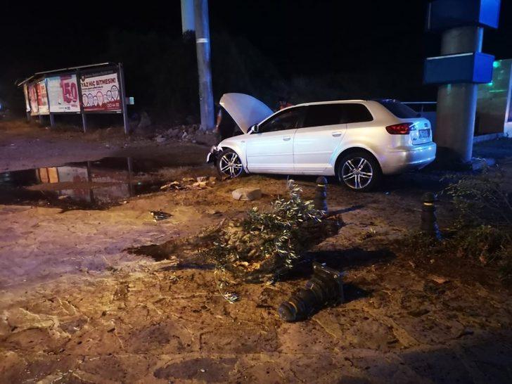 Kavşağa hızlı girince kontrolü kaybetti G4