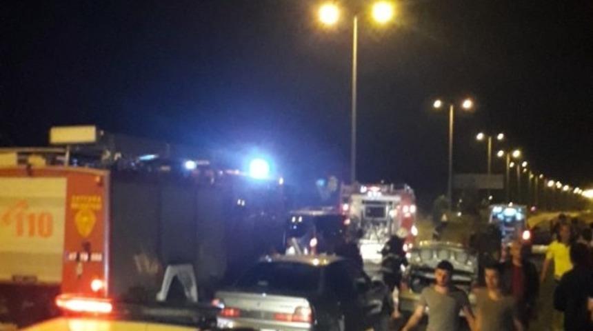 Seyir halindeki ara&ccedil; alev aldı