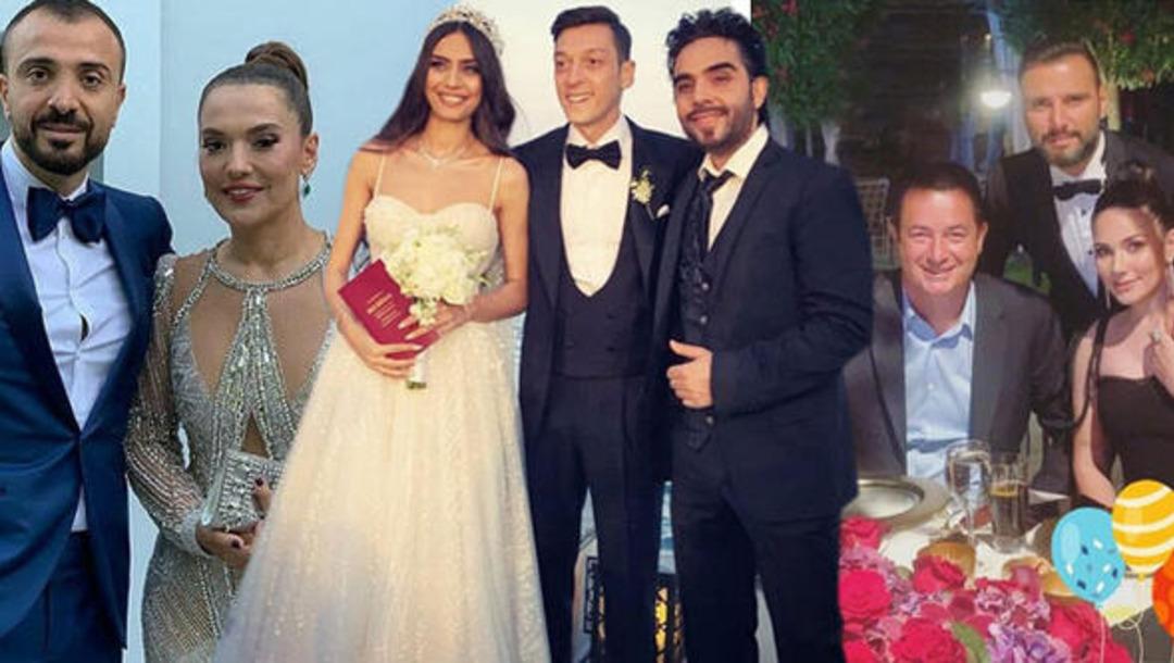 Amine G&uuml;lşe ile Mesut &Ouml;zil'in d&uuml;ğ&uuml;n&uuml;ne &uuml;nl&uuml;ler akın etti