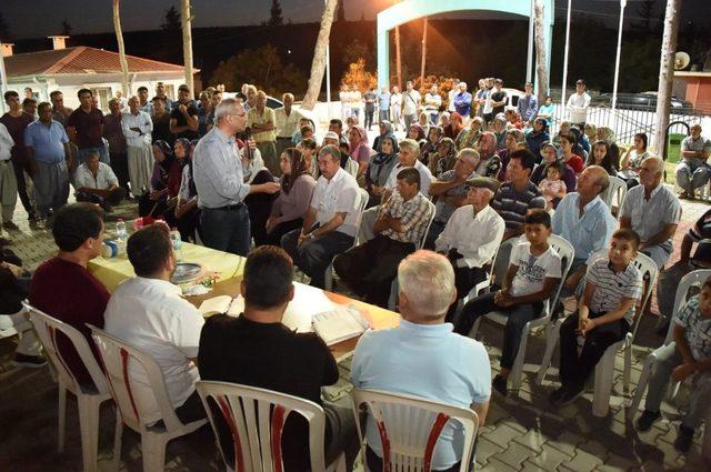 Bozdoğan, bayram tatilinde mahalleleri ziyaret etti