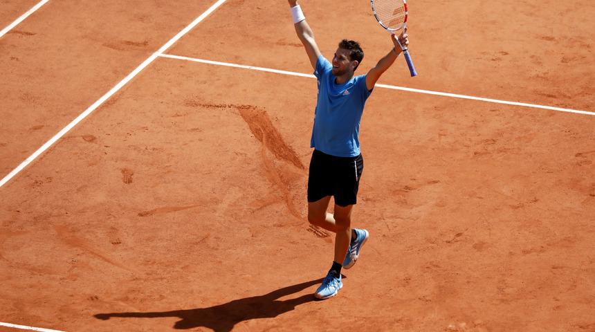 Novak Djokovic'i yenen Dominic Thiem, Fransa Açık'ta finalde