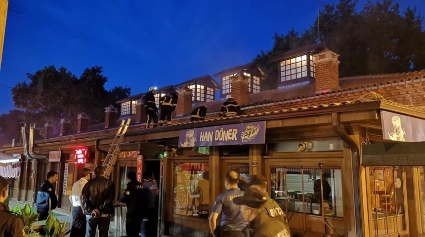 Bursa'da tarihi handa korkutan yangın