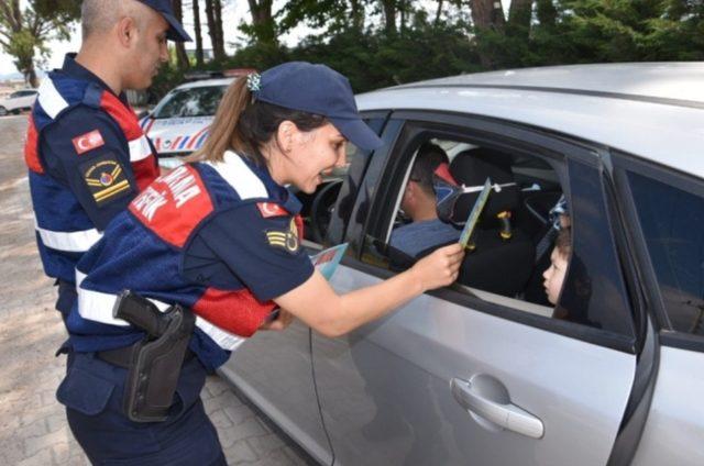 Jandarmanın trafik denetimleri sürüyor