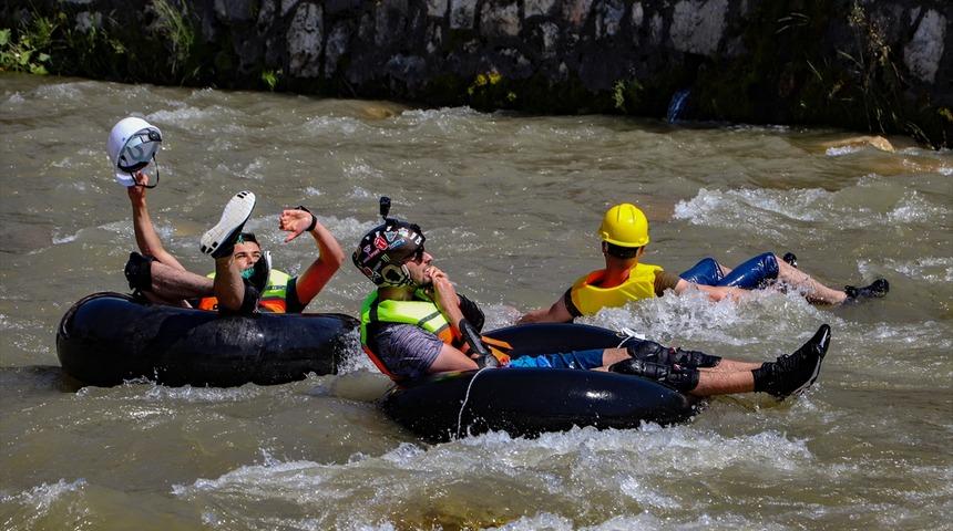 Festivaller şehri Prizren'de rafting yarışı