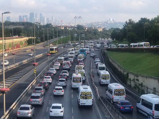 15 Temmuz Şehitler Köprüsü'nde trafik yoğunluğu