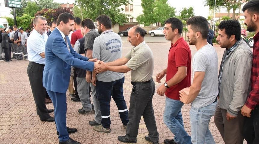 Başkan Kılca, personelle bayramlaştı