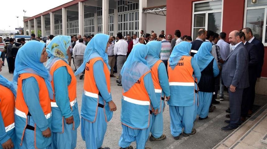 Başkan Pekyatırmacı, belediye personeliyle bayramlaştı